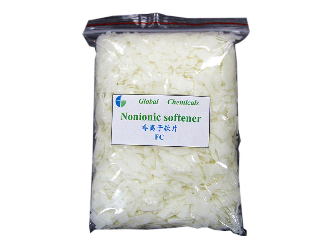 Anti - Static Hydrophilic Nonionic Softener Flakes For Dyeing House SGS