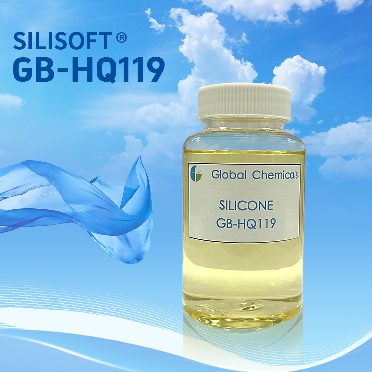 SILISOFT GB-HQ119 silicone hydrophilic nồng độ cao cho việc hoàn thiện tay cầm của vải bông & T / C vải in