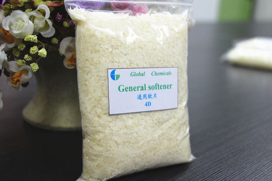 Chất làm mềm tổng hợp màu vàng nhạt Flake SOULBIO 4D Dyeing House Sử dụng