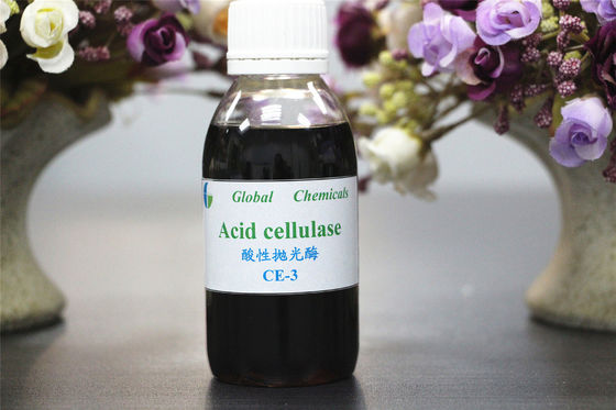 Enzymes dệt màu nâu Acid Cellulase CE -3 Hiệu ứng mài mòn tuyệt vời