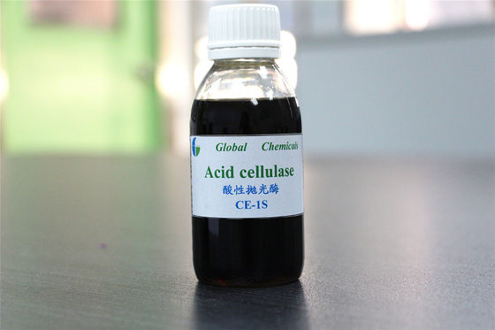 Công nghiệp dệt may hóa học Biopolishing Acid Cellulase Enzyme / Hóa chất phụ trợ