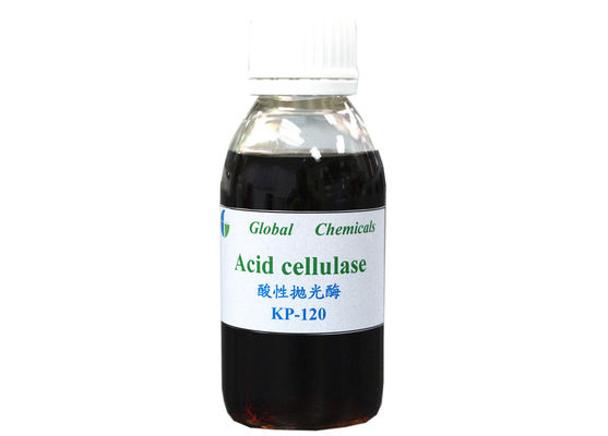 Enzyme giặt vải lỏng màu nâu KP - 120 Hiệu ứng giặt bằng đá với độ tương phản sắc nét