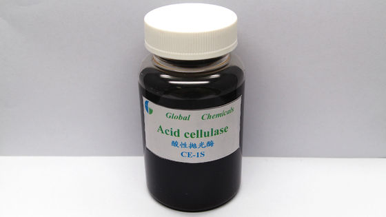 Enzyme dệt may lỏng màu nâu Enzyme acid cellulase Enzyme CE-1S Mất sức mạnh