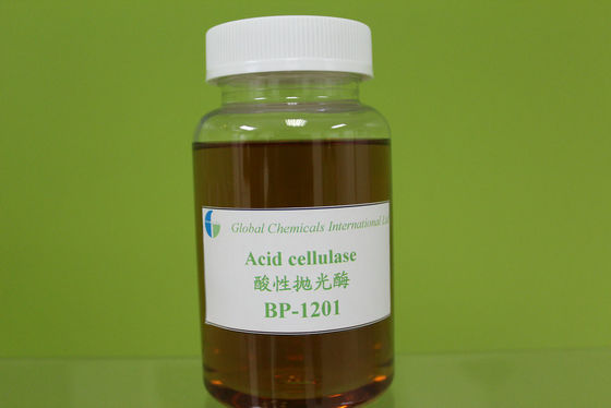 Enzyme Cellulase axit thấp, Enzyme dệt may lỏng màu nâu vàng