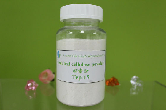 Bột trắng, đánh bóng Cellulose Enzymes Tep để giặt denim