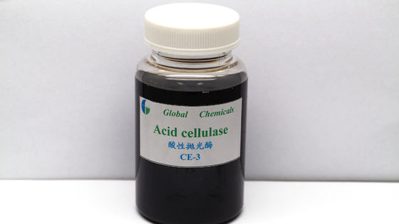 Enzyme dệt may lỏng màu nâu Acid Cellulase Enzyme CE-3 với các hóa chất dệt may