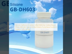 Emulsion làm mềm silicone GB-DH603 Cho Cotton Rayon Mô hình kết hợp vải đan chủ yếu để đạt được tay cầm mềm trượt tuyệt vời