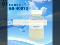 Super-Soft-Smooth Softener SILISOFT GB-HQ673 Cung cấp cho vải độ mềm tuyệt vời với cảm giác tay mịn và trượt tốt