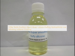 120kg Áp dụng phụ trợ dệt may yếu Cationic Fluffing Hydrophilicity Low Yellowing Softener Finishing