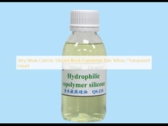 Đồng polymer khối silicon cationic rất yếu màu vàng nhạt / Lỏng trong suốt