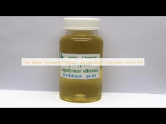 Dầu đồng polymer khối silicone hữu cơ trong màu vàng nhạt QS-318