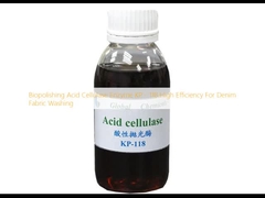 Biopolishing Acid Cellulase Enzyme KP - 118 Hiệu quả cao cho giặt vải denim
