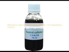Enzyme NE - 1S màu vàng nâu chất lỏng trung tính cellulose cho conzyme Biopolishing