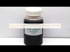Enzyme dệt may lỏng màu nâu Acid Cellulase Enzyme CE-3 với các hóa chất dệt may