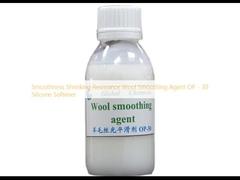 Dẻo lỏng Kháng co lại Wool Smoothing Agent OP - 30 Silicone Softener