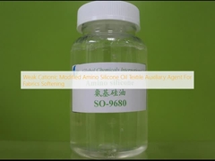 Chất phụ trợ dệt may Cationic Modified Amino Silicone Oil yếu để làm mềm vải