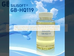 SILISOFT GB-HQ119 silicone hydrophilic nồng độ cao cho việc hoàn thiện tay cầm của vải bông & T / C vải in